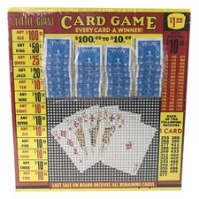 $1.00 LITTLE GIANT CARD Punch Card Money GAME Board Raffle Gambling 1280 Hole picture