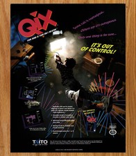 Qix Nintendo NES Taito Puzzle - Video Game Print Ads Poster Promo Art 1991 picture