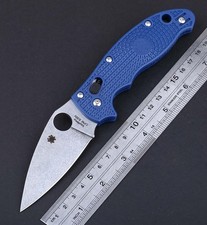 Blue Nylon Fiber Handle Axis Lock Light Weight Camping Pocket Tactical Knife picture
