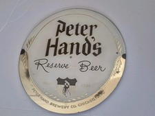 Vintage Peter Hand's Reserve Beer Brewery Sign Pub picture