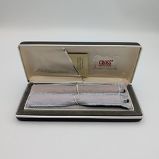 Vtg Cross Sterling Silver Classic Century Pen Pencil Set Box Papers Unknown Logo picture