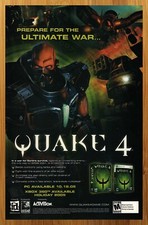 2005 Quake 4 Xbox 360 PC Vintage Print Ad/Poster Official Video Game Promo Art picture