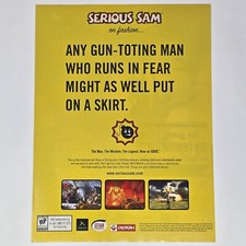 Serious Sam Xbox On Fashion Print Ad/Poster Promo Art picture