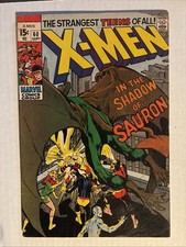 X-Men #60 Sep 1969 First App Sauron Neal Adams Silver Age Marvel Fine (6.0) picture