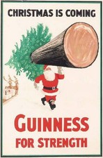 Christmas is Coming Guinness for Strength Retro Tin Metal Signs Home Décor 8x12  picture