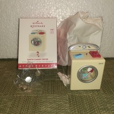HALLMARK Ornament SANTA'S DANDY DRYER 2016 NEVER DISPLAYED Magic LIGHT & MOTION picture