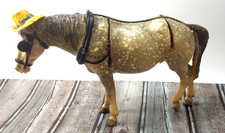 Breyer Old Timer #205 Model Horse Glossy Dapple Grey Yellow Hat Green Band picture