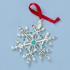 LENOX 2026 Annual SNOW MAJESTY Snowflake CHRISTMAS ORNAMENT NEW 898560 picture