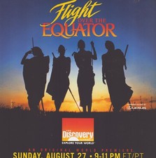 Vintage 1995 Flight Over The Equator Print Ad Promo Ad Discovery Channel picture