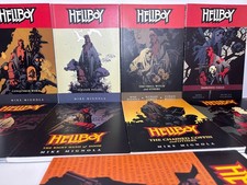 Dark Horse Comics Hellboy Graphic Novel Lot Mike Mignola 9 Volumes Softcover picture