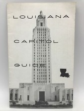 1956 LOUISIANA CAPITOL GUIDE State Travel Booklet Tourist Info Baton Rouge LA picture