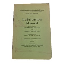 Association Of American Railroads -Locomotive Lubrication Manual 1970 picture