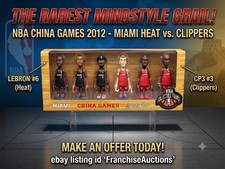 Mindstyle NBA China Games 2012 Figures Set Miami Heat Clippers Rare 6 Pack picture