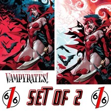 🔥🦇 VAMPYRATES #1 YONA 616 Trade & Virgin Glow In Dark Variant AB Set LTD 500 picture