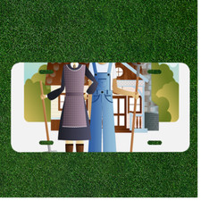 Custom Personalized Car License Plate With Farmers Gothic Farmers Tribute picture