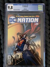 DC Nation 0 1:100 Retailer Incentive Superman Variant CGC 9.8 Key DC Comics 7/18 picture