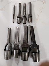 Vintage Leather Punch Lot Of 8 Kraueter & Co, Adco, Fulton, Osborne, picture