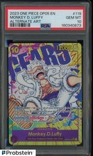2023 One Piece OP05 EN Alternate Art #119 Monkey.D.Luffy PSA 10 GEM MINT picture