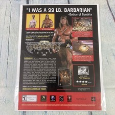 2002 Barbarian Video Game Vintage Print Ad/Poster Pinup Promo Art Magazine Page picture