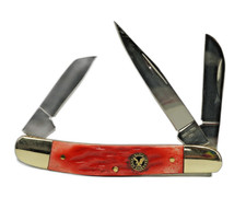 NEW COLORS - EAGLE EDGE Pocket Knife, Stockman THREE Blade, 3.25