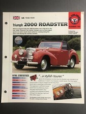 1948 - 1949 Triumph 2000 Roadster IMP 