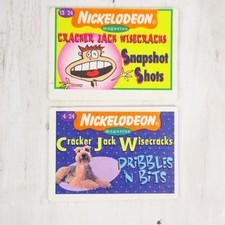 Vintage Lot of 2 Cracker Jack Prize Nickelodeon Magazine Wisecracks Y2K 1994 picture