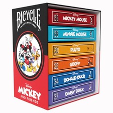 Bicycle Disney Classic Mickey and Friends, 6-Deck Box Set U.S. Playing Card Co. picture