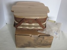 Longaberger 2008 Collectors Club JW HERITAGE SERIES Basket Set +WC Cutting Board picture