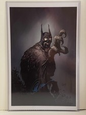 Greg Capullo Signed Batman Print          11 X 17 picture