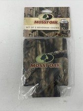 Mossy Oak Can Koozie Camouflage Camo Set of 2 #FRHP picture