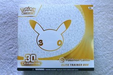 Pokemon Center 30th Anniversary ETB Elite Trainer Box Sealed (small dents) picture