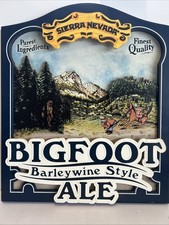 3D Sierra Nevada Bigfoot Barleywine Style Ale Large Wooden Sign 19” X 16” Rare picture