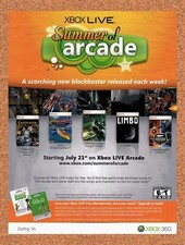 2009 Microsoft Xbox Live Summer Of Arcade Original Ad / Retro Wall Art v6 picture