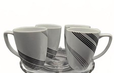 Corelle Coordinates Simple Sketch Porcelain Coffee Mugs Set of 4 picture
