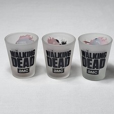 The Walking Dead Shot Glasses Set of 3 Just Funky AMC Daryl Michonne Zombie 2013 picture