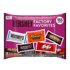 HERSHEY'S Assorted Chocolate Factory Favorites Snack Size Candy, 155 pcs. picture
