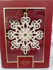 Lenox 2025 Gemmed Snowflake Ornament NIB picture