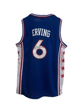 Julius Erving Signed Autographed Blue Jersey Philadelphia 76ers COA picture