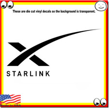 Starlink Vinyl Cut Decal Sticker Logo satellite for car truck laptop toolbox picture