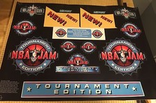 NBA Jam Tournament Edition Conversion Arcade Art Artwork Decals TE CPO Midway picture