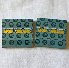 MGM Grand Las Vegas NV Casino Matchbooks Lot of 2 3799 Las Vegas Blvd So picture