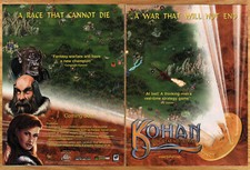 Kohan Immortal Sovereigns - 2 Page Video Game Print Ad Poster Promo Art 2001 picture