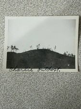 Vintage WW II Charlie Outpost Hill Landscape Original Snapshot Photograph picture