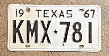 1967 TEXAS license plate — DALLAS CO — ORIGINAL SHARP vintage antique car tag picture