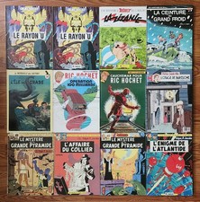 LOT OF 12 LES AVENTURES DE BLAKE ET MORTIMER & MORE BELGIUM FRENCH HARDCOVERS picture