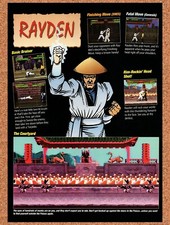 1993 Mortal Kombat Rayden Profile Original Advertisement / Retro Promo v12 picture