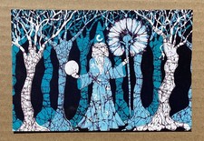 Vintage Postcard WIZARD IN THE FOREST picture
