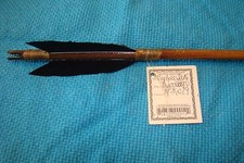 1 One Handmade Navajo 25 inch  Arrow w/Turkey feathers & Stone chipped Arrowhead picture