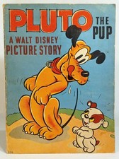 Vintage 1937 PLUTO THE PUP: A Walt Disney Picture Book-WHITMAN Linen-Like picture