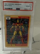 1991 Marvel Universe Iron Man #13 PSA 10 GEM MINT MCU Avengers Marvel Card picture